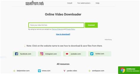 Media player for web-based videos. . Download url video
